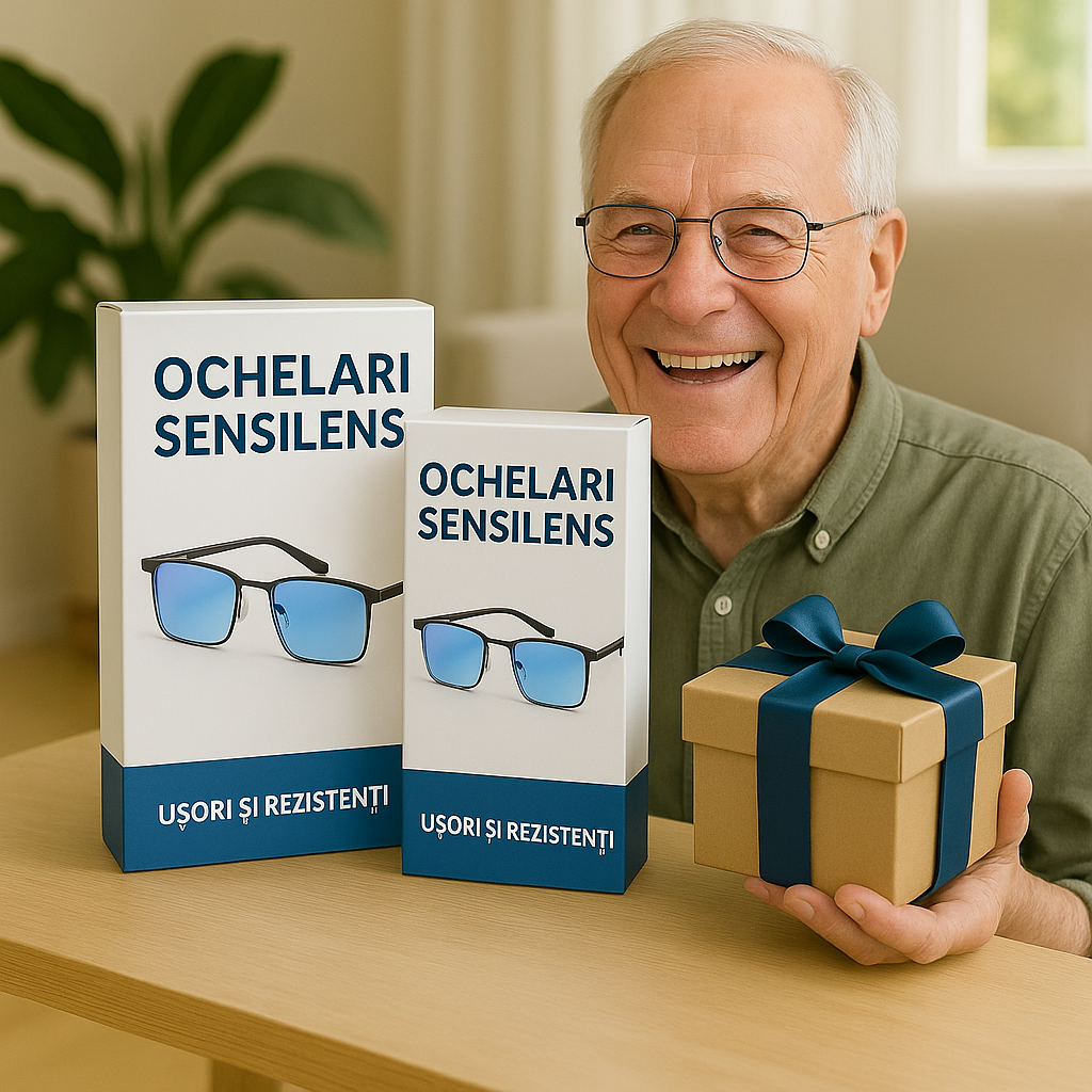 Ochelari Sensilens Multifocal + Husă elegantă & lavetă cadou | OFERTĂ 2X1